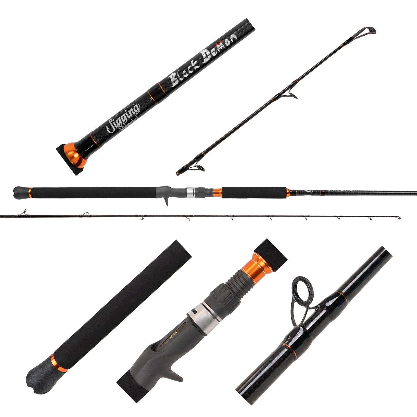 Jigging World Black Demon Rods