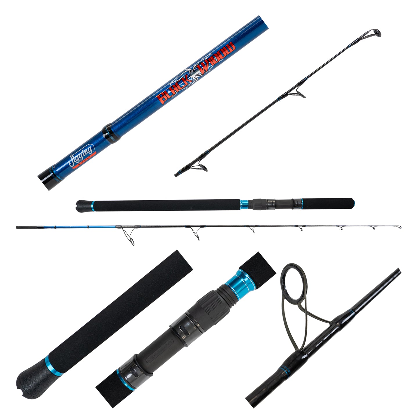 Jigging World Black Widow Popping Rods