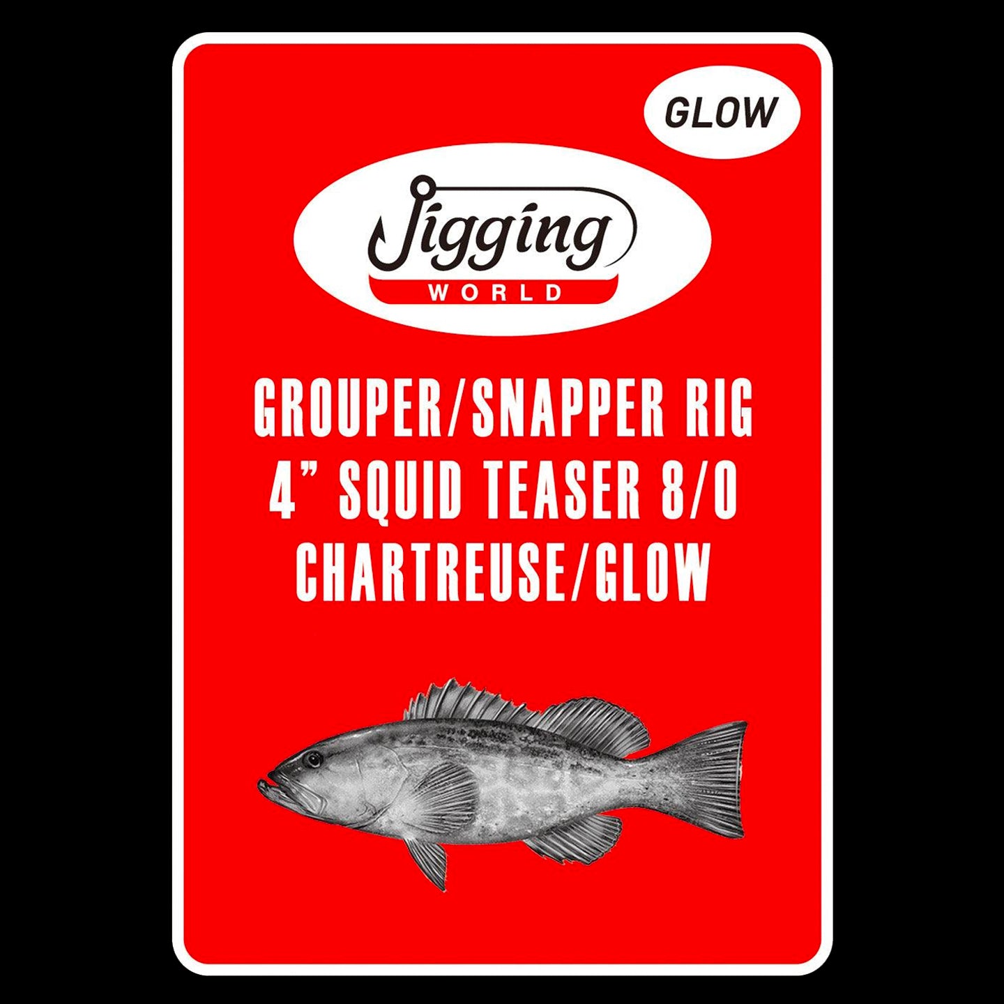 Jigging World Grouper/Snapper Hi-Lo 3" Fat Squid Teaser Rigs