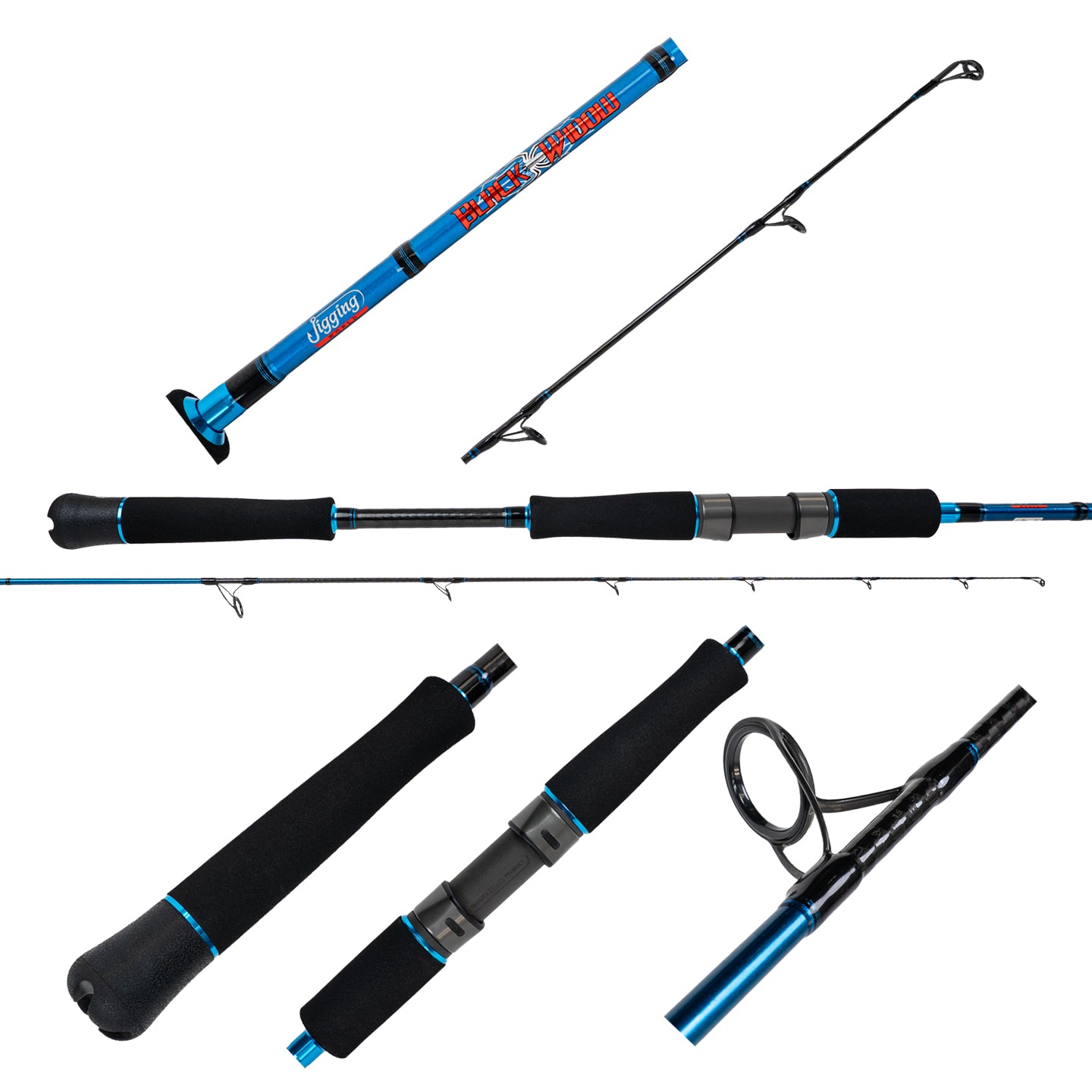black widow fishing pole Jigging World 2.0 Rods JW-BLW701-300SFG Its 100% fiberglass construction and fiberglass B'n'M Black Widow Telescopic Crappie