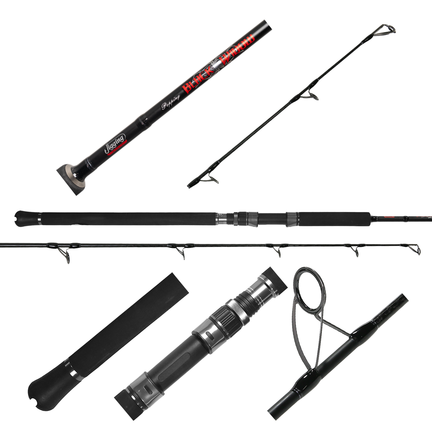 black widow brand fishing pole Jigging World Casting Rods Tackle World a unique snap B'n'M Black Widow Telescopic Crappie