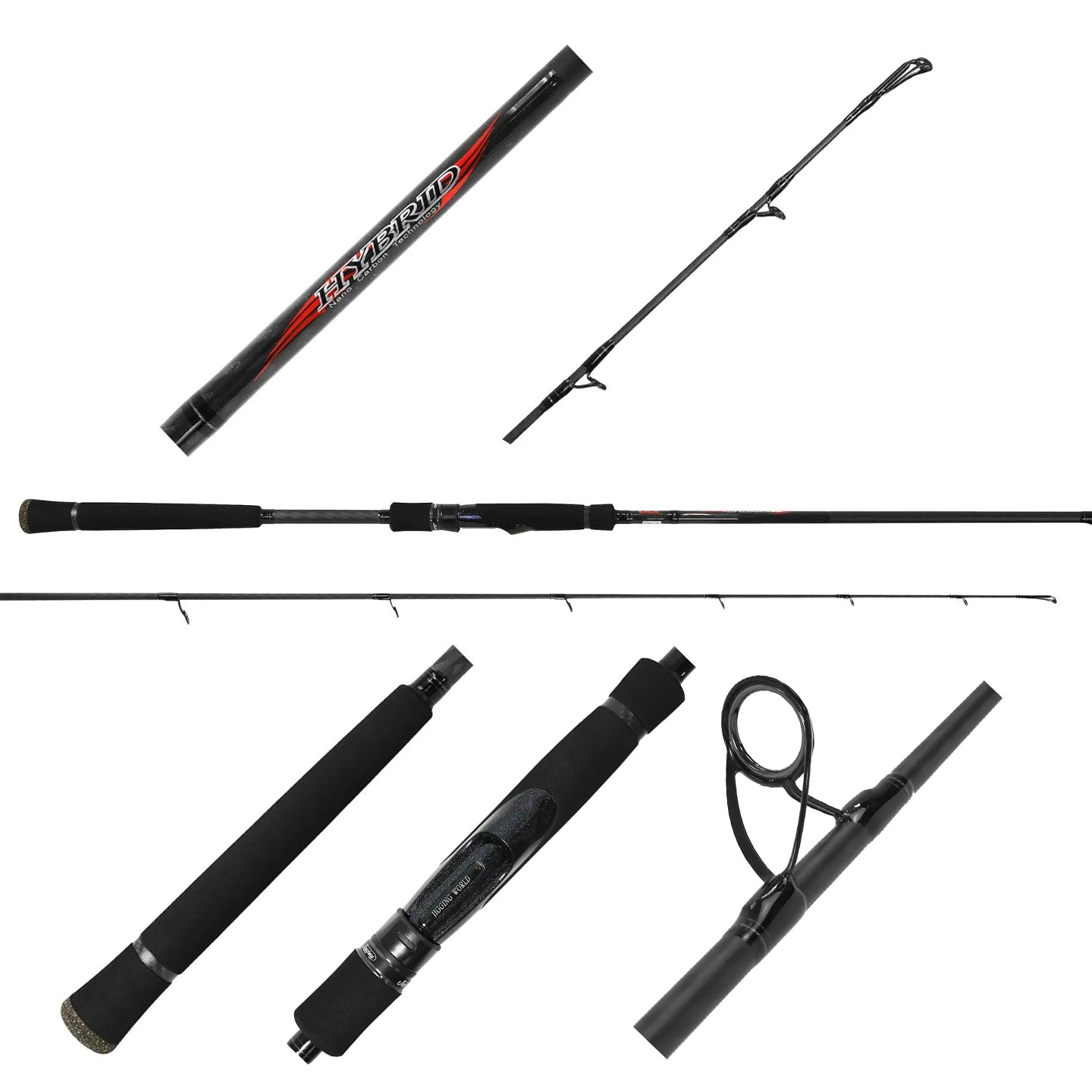 Jigging World Hybrid Nano Carbon Rods JW-HYB701C-XH