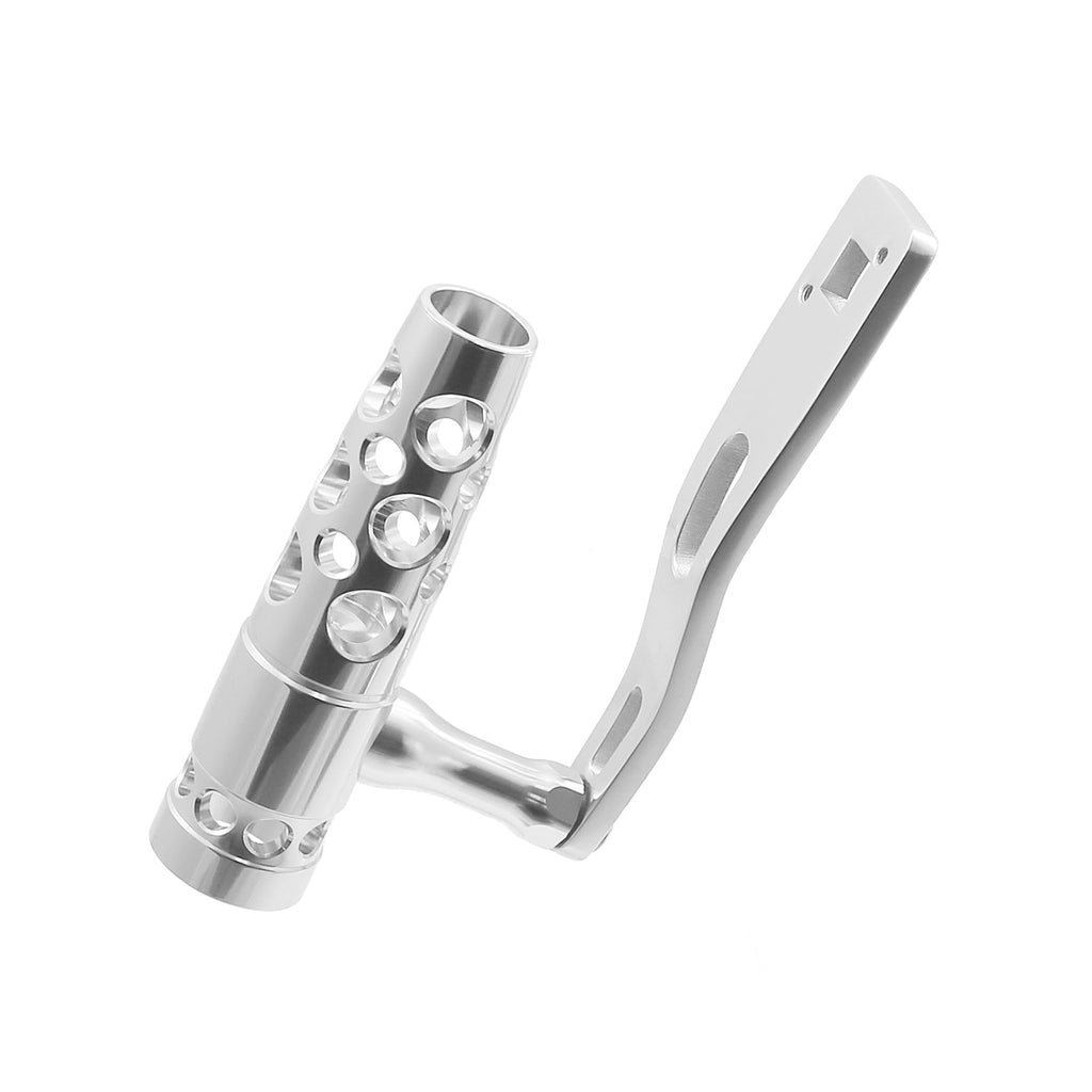 Jigging World Power Handles for Shimano SpeedMaster II 2-Speed Size 8-10 Reels Aluminum T-Bar Silver / 115 mm Aluminum