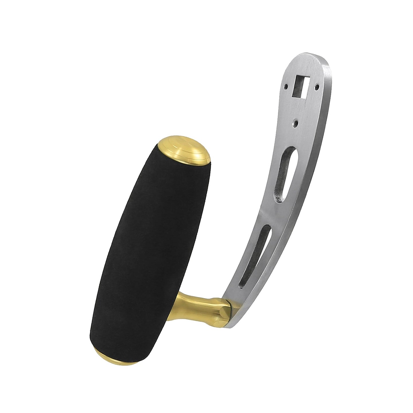 reel handle shimano Jigging World Power Handles for Shimano Tiagra II 2-Speed Size 50-80 Reels Aluminum T-Bar Silver/Gold / 125 mm Stainless Steel
